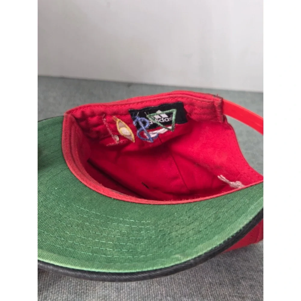 Vintage TISA Chicago Bulls Hat Cap Snapback Red Black Retro Adidas
